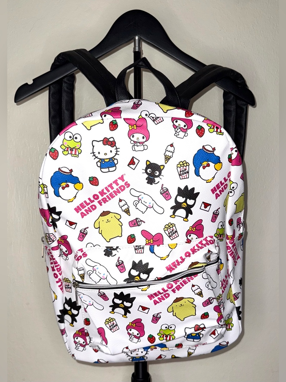 Sanrio Hello Kitty & Friends All-Over Backpack, faux-leather, NWT